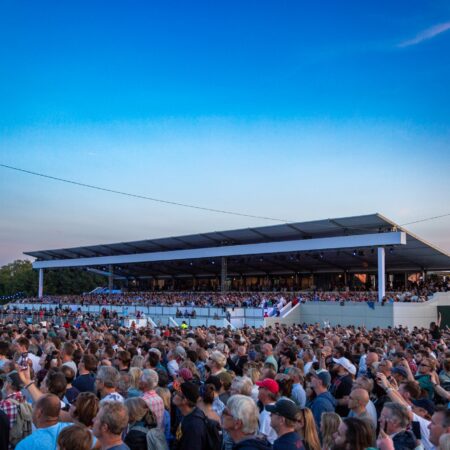Hospitality grandstand at BST Hyde Park.