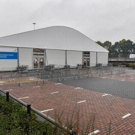 Leeds vaccination centre.