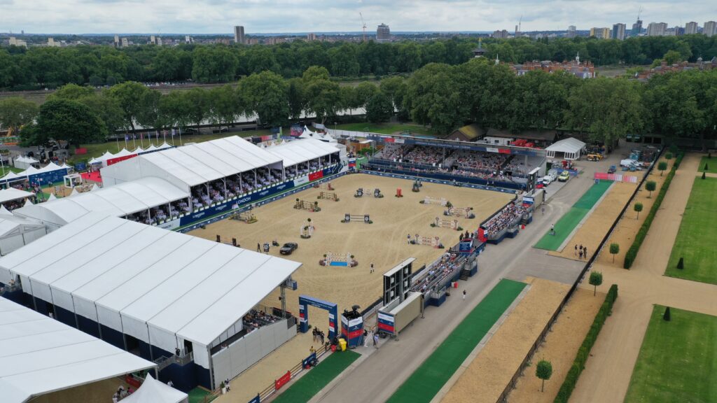 Event hospitality at Longines Global Champions, London.