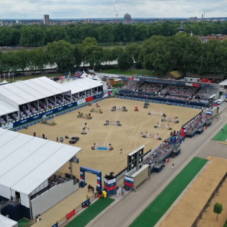 Event hospitality at Longines Global Champions, London.