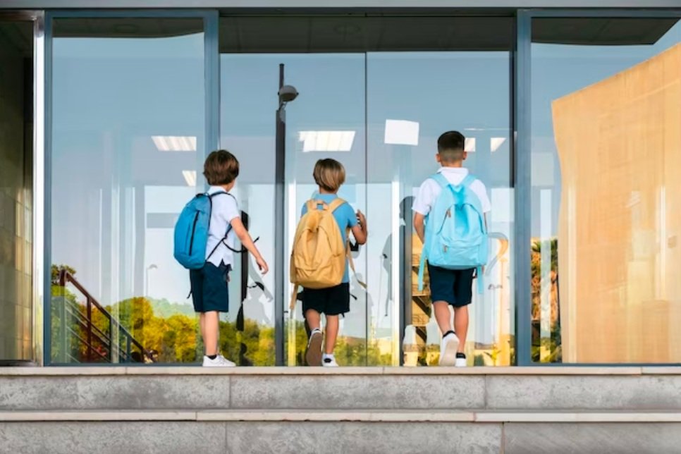 RAAC crisis and temporary school buildings.