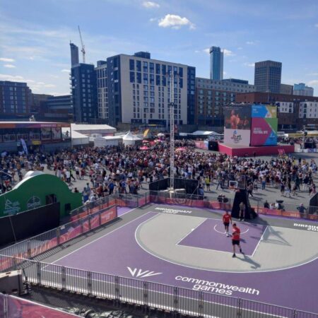 The Commonwealth Games Smithfield Fanzone.