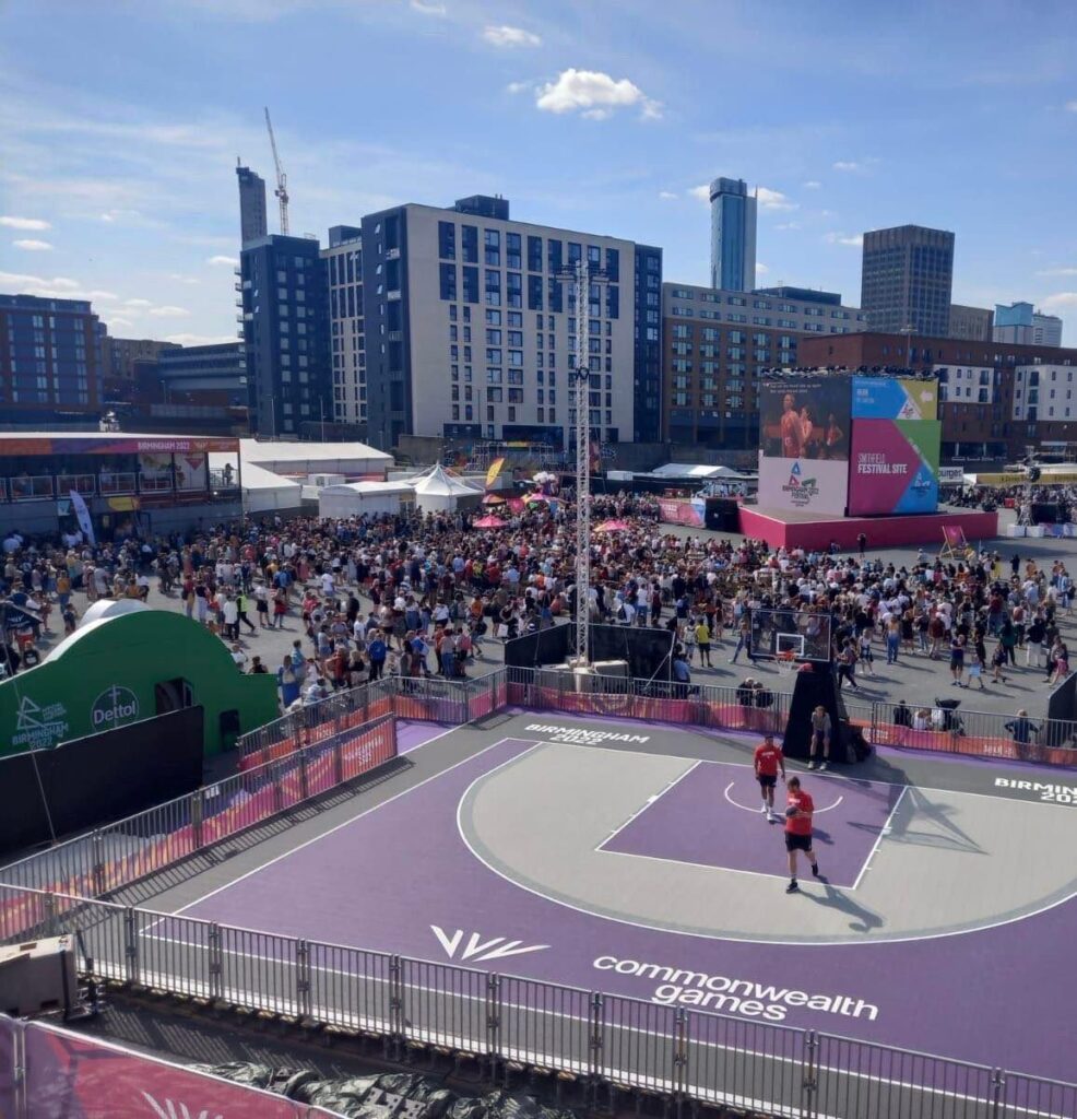 The Commonwealth Games Smithfield Fanzone.