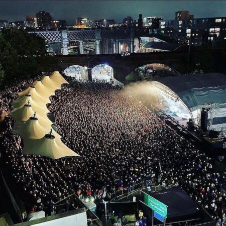 Orbit stage at iconic entertainment venue Castlefield Bowl.