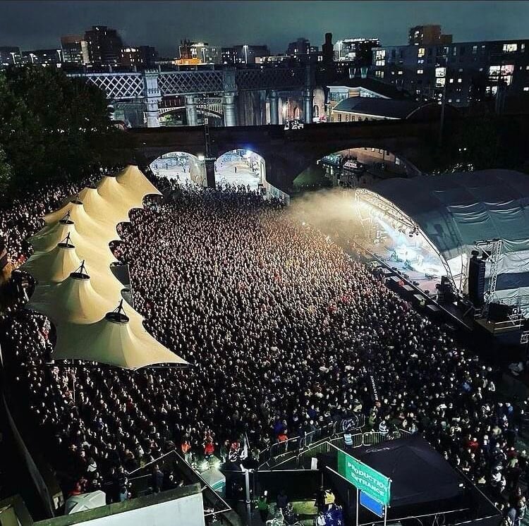 Orbit stage at iconic entertainment venue Castlefield Bowl.