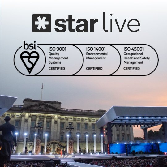 Star Live is proud to announce that it has been formally accredited with several ISO Standards.