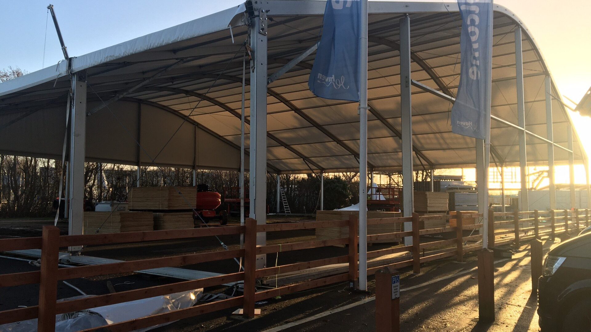 Temporary event space for Bourne Leisure, Haven