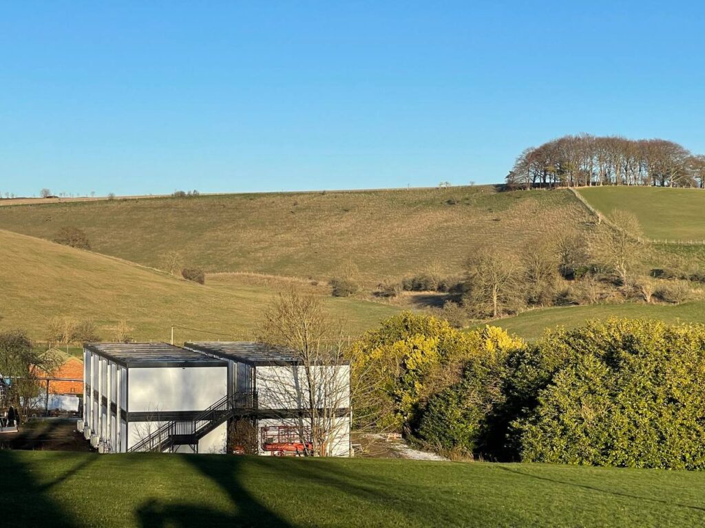 Large temporary structures for Landmarc.