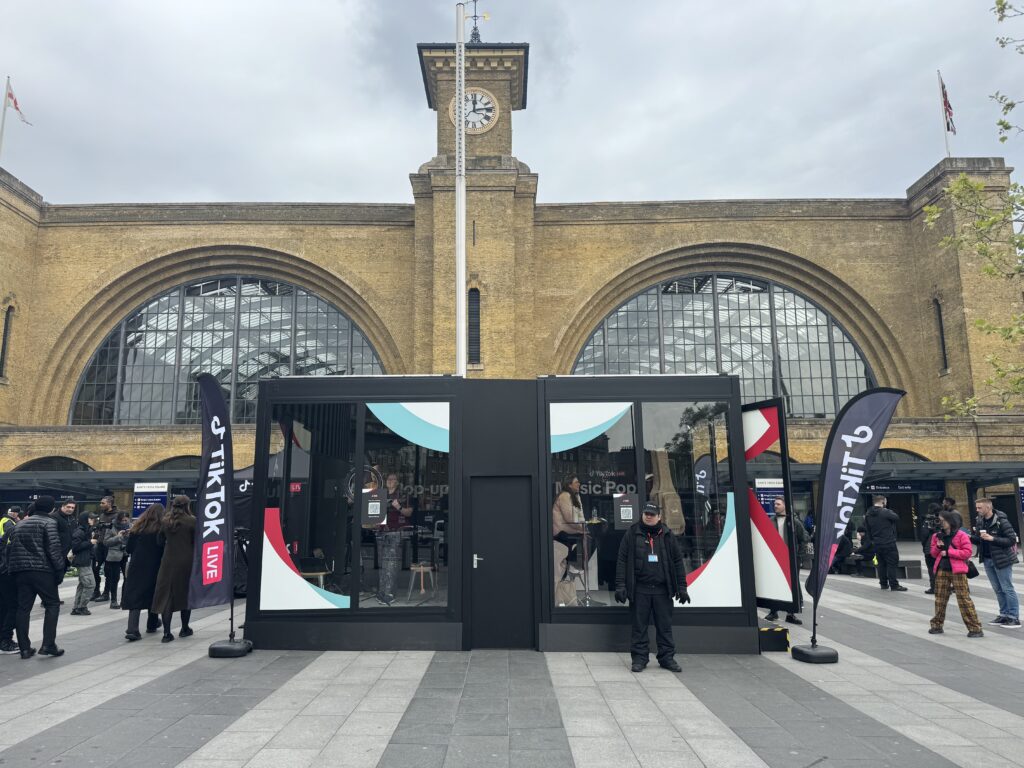 TikTok Live at King’s Cross Station.