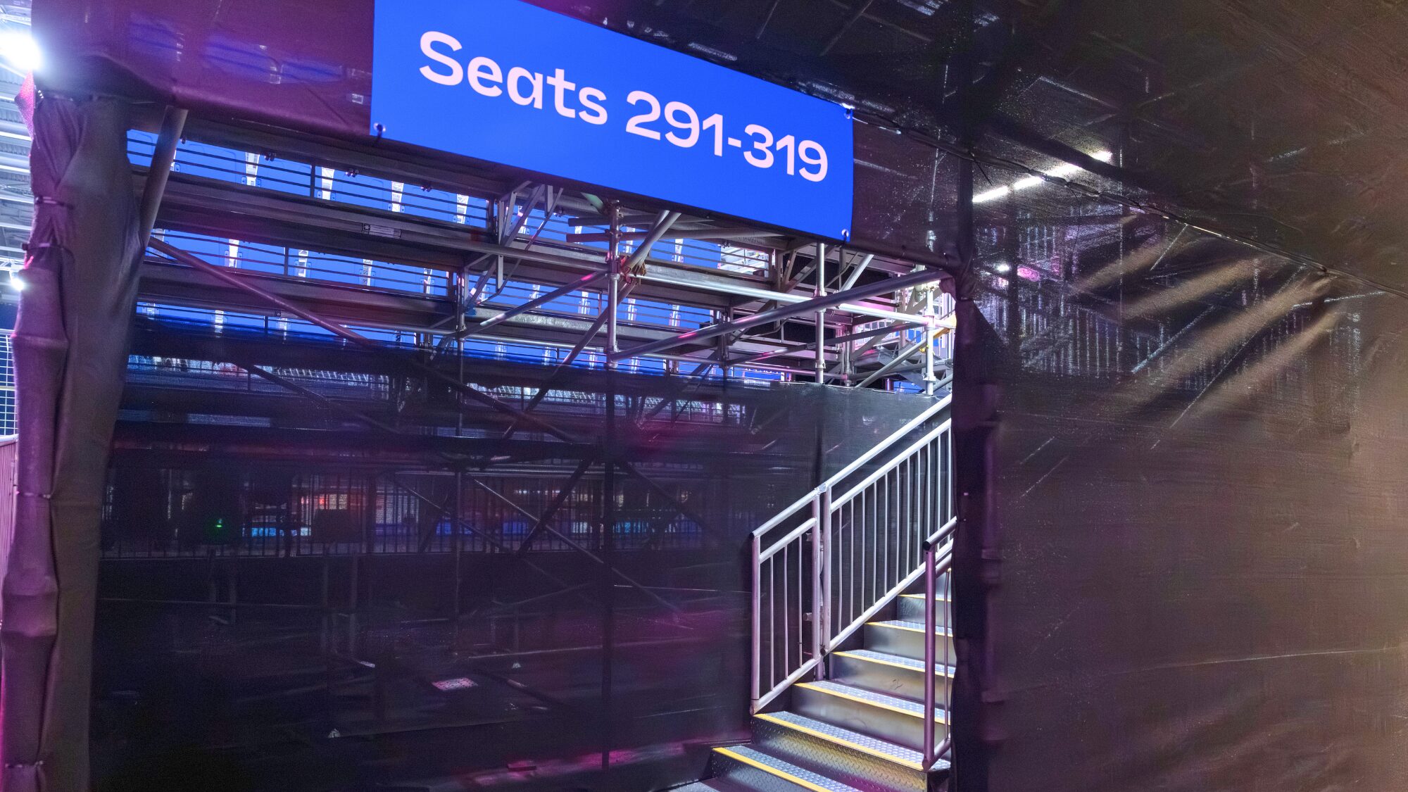 Star Live grandstand egress and stairs