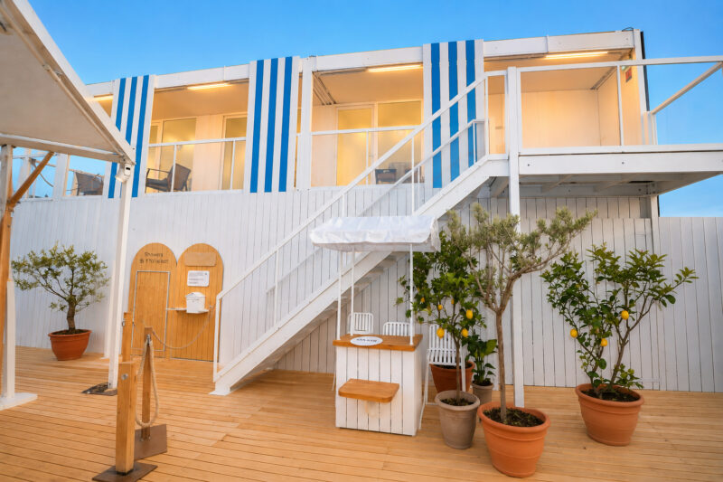 A two-storey Starbox structure - Google Beach Cannes Lions 2026