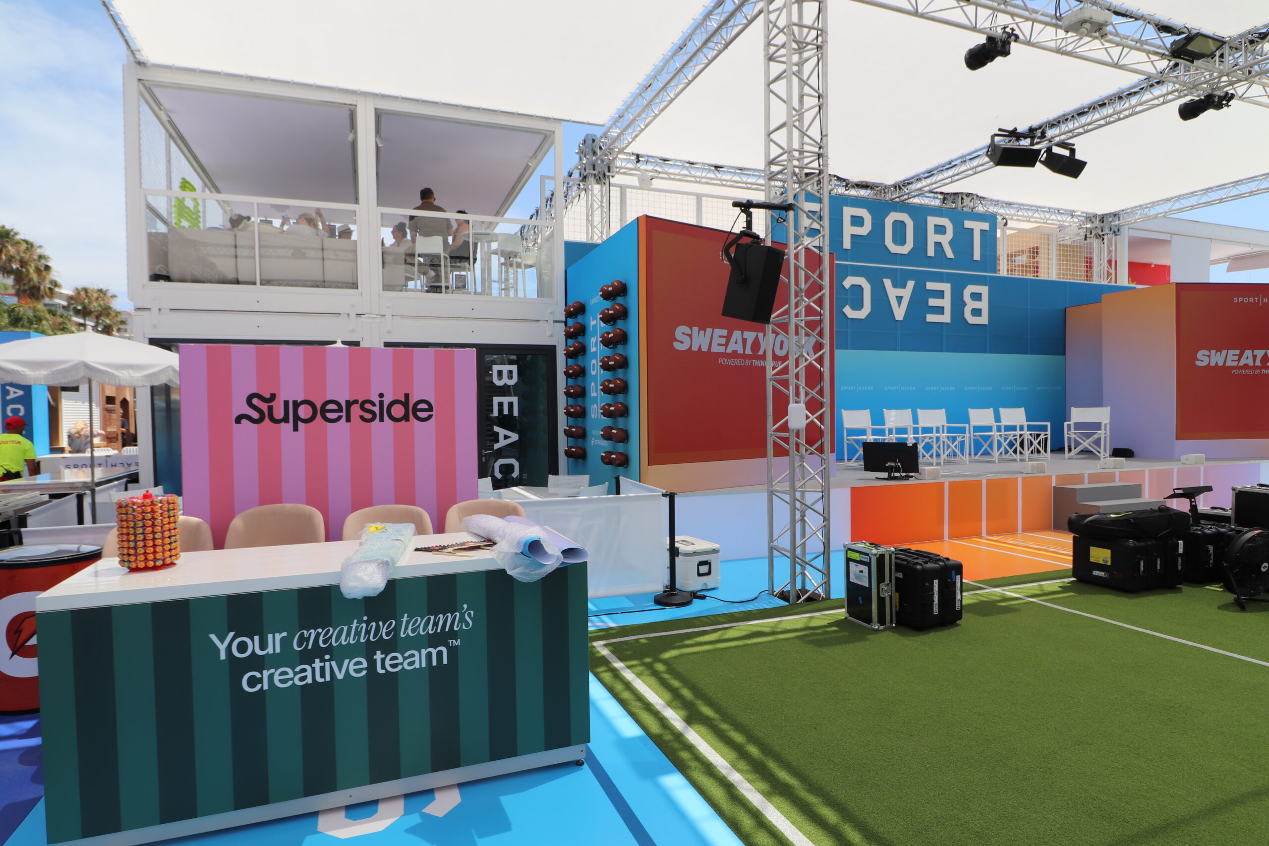 Cannes Lions - Stagwell Sport Beach interior