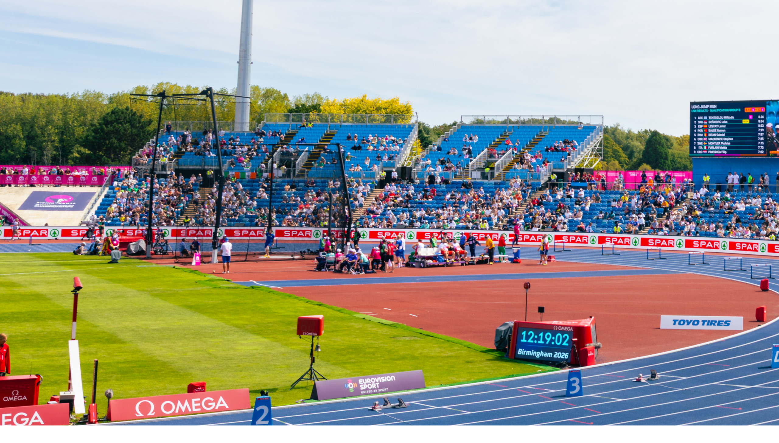 European Athletics Championships 2026, Alexander Stadium, Birmingham - South stand seating extension.