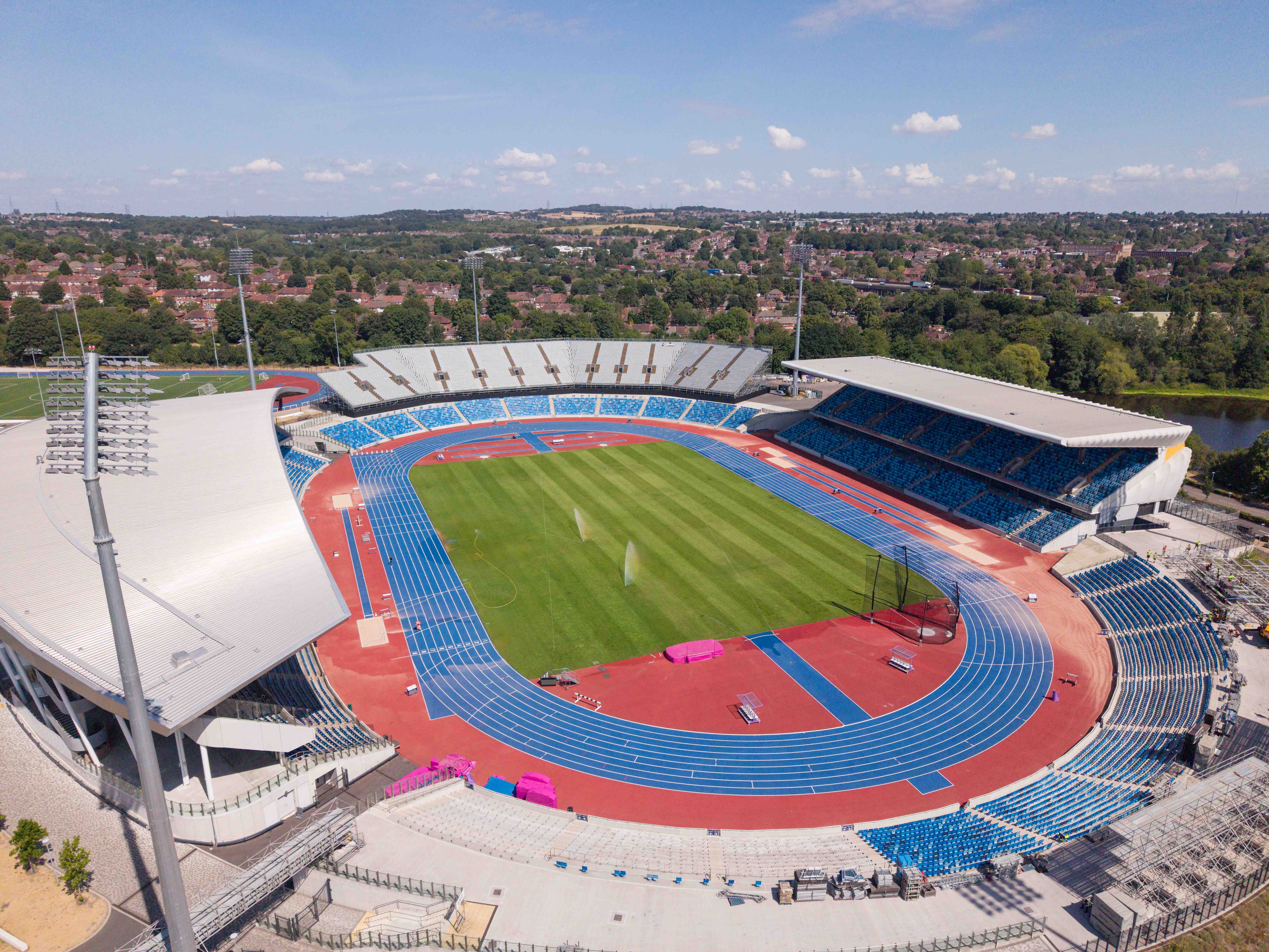 European Athletics Championships 2026, temporary seating and Broadcast infrastructure.