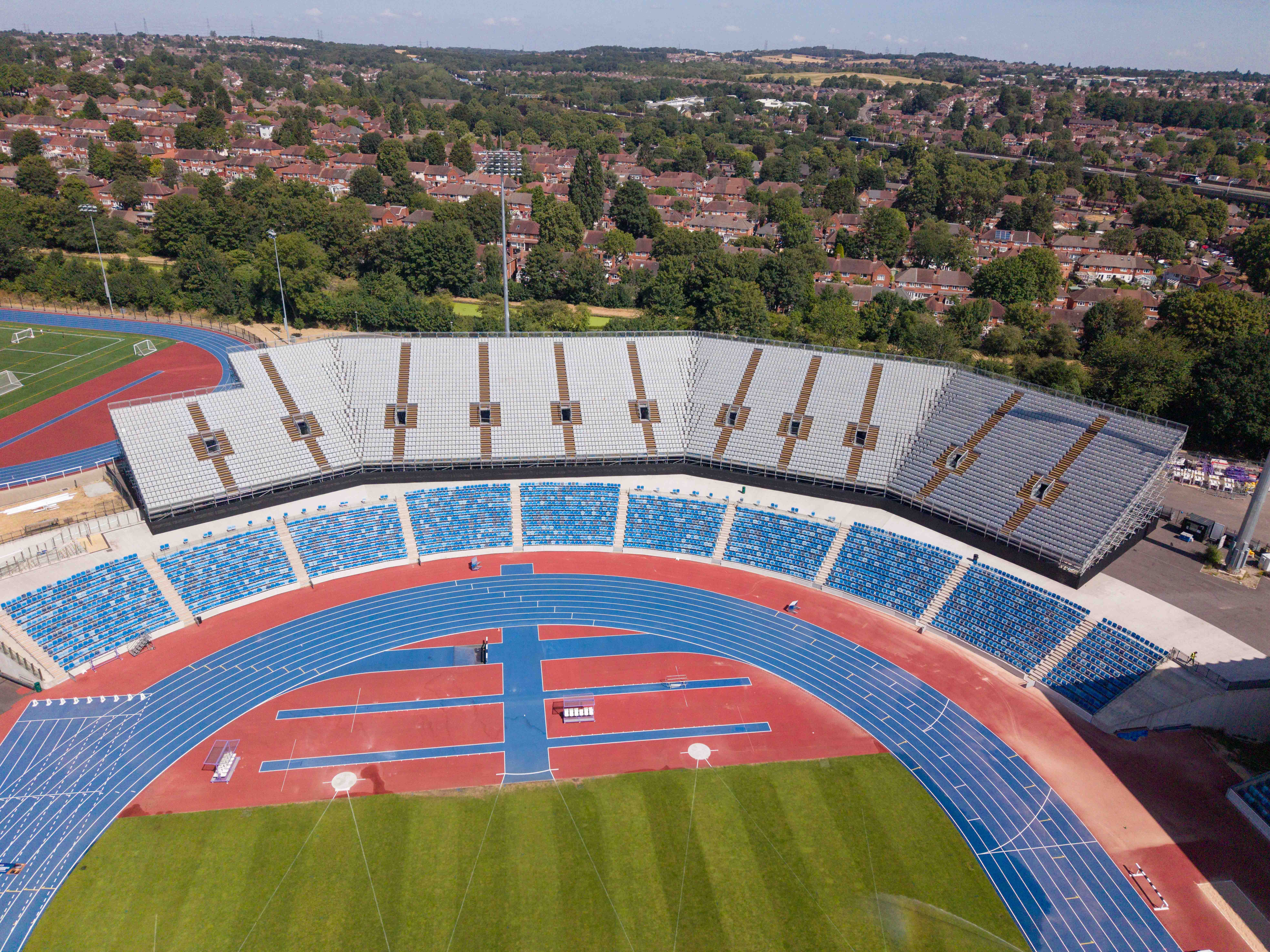 European Athletics Championships 2026, temporary seating and Broadcast infrastructure.