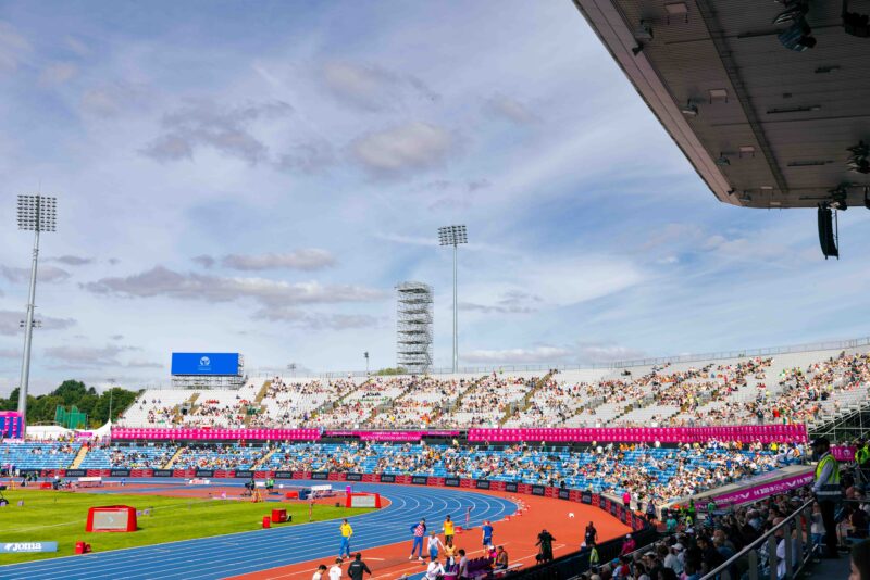 European Athletics Championships 2026, temporary seating and Broadcast infrastructure.