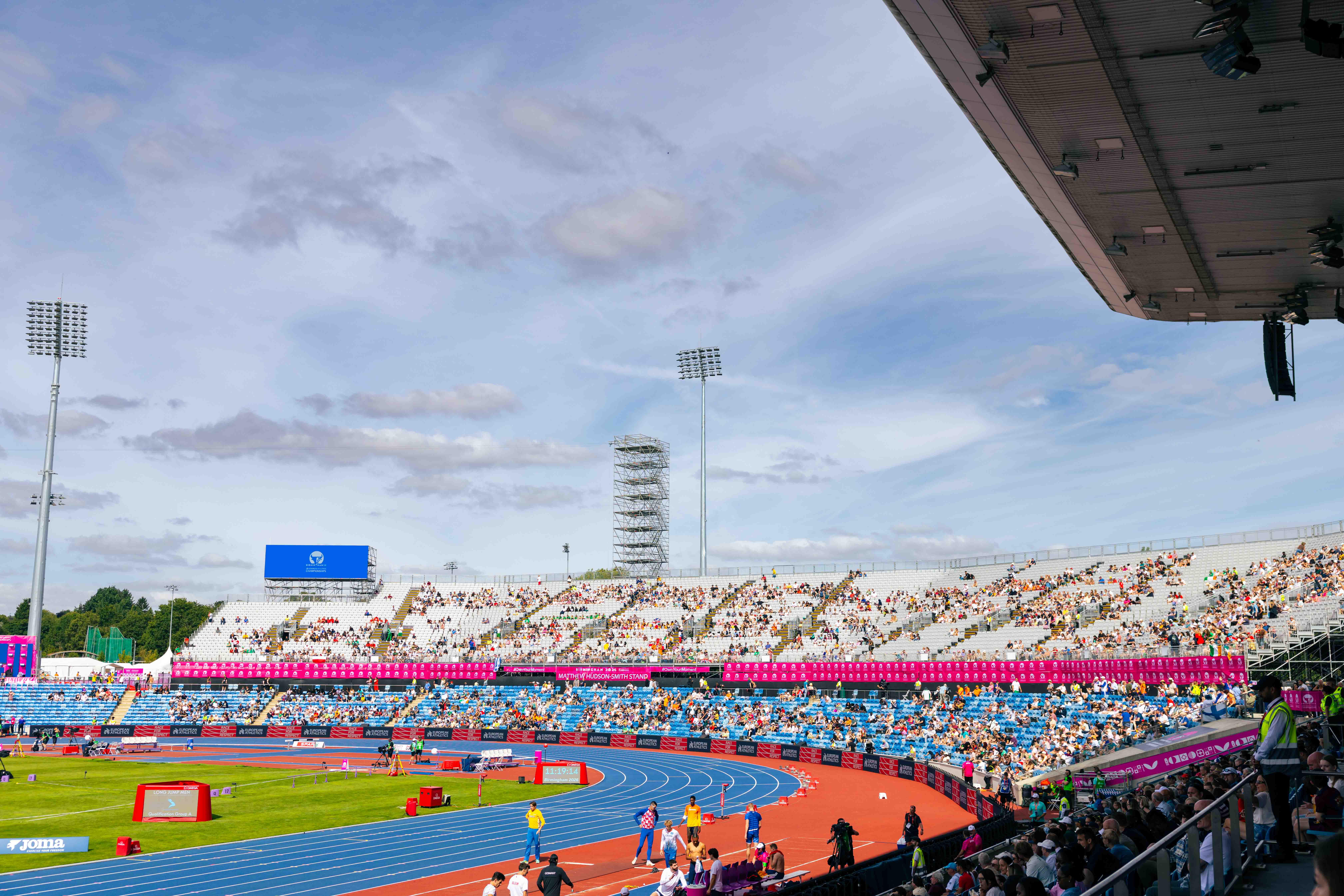 European Athletics Championships 2026, temporary seating and Broadcast infrastructure.