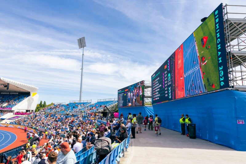 European Athletics Championships 2026, temporary seating and Broadcast infrastructure.