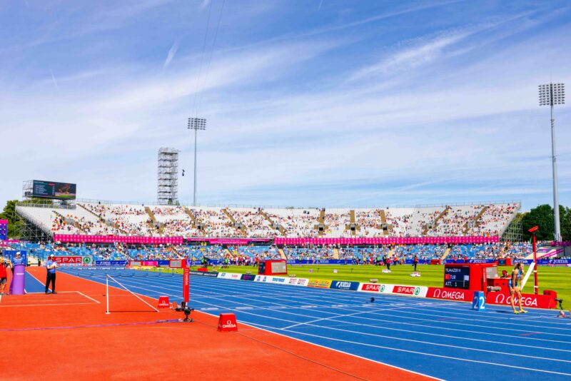 European Athletics Championships 2026, temporary seating and Broadcast infrastructure.