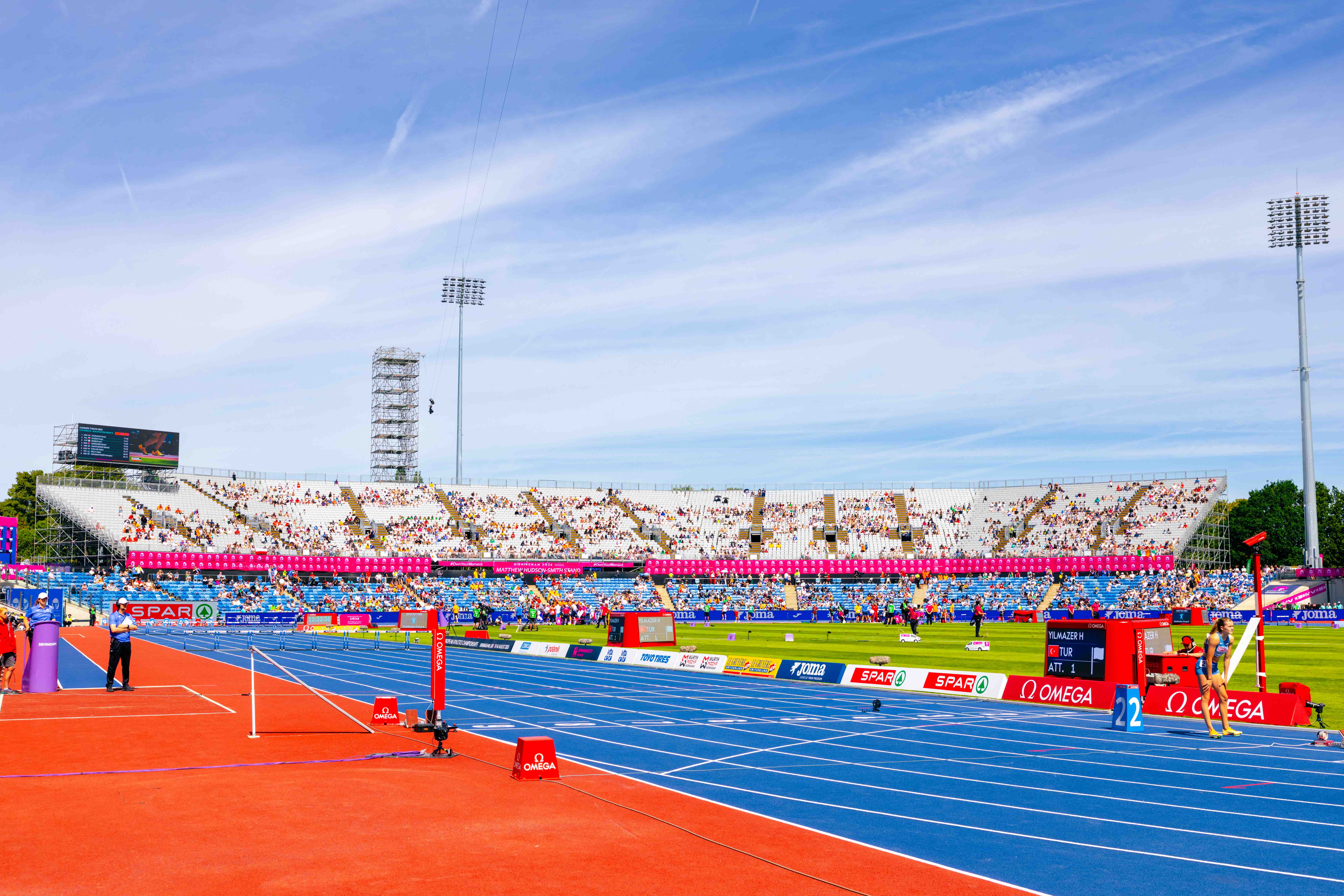 European Athletics Championships 2026, temporary seating and Broadcast infrastructure.