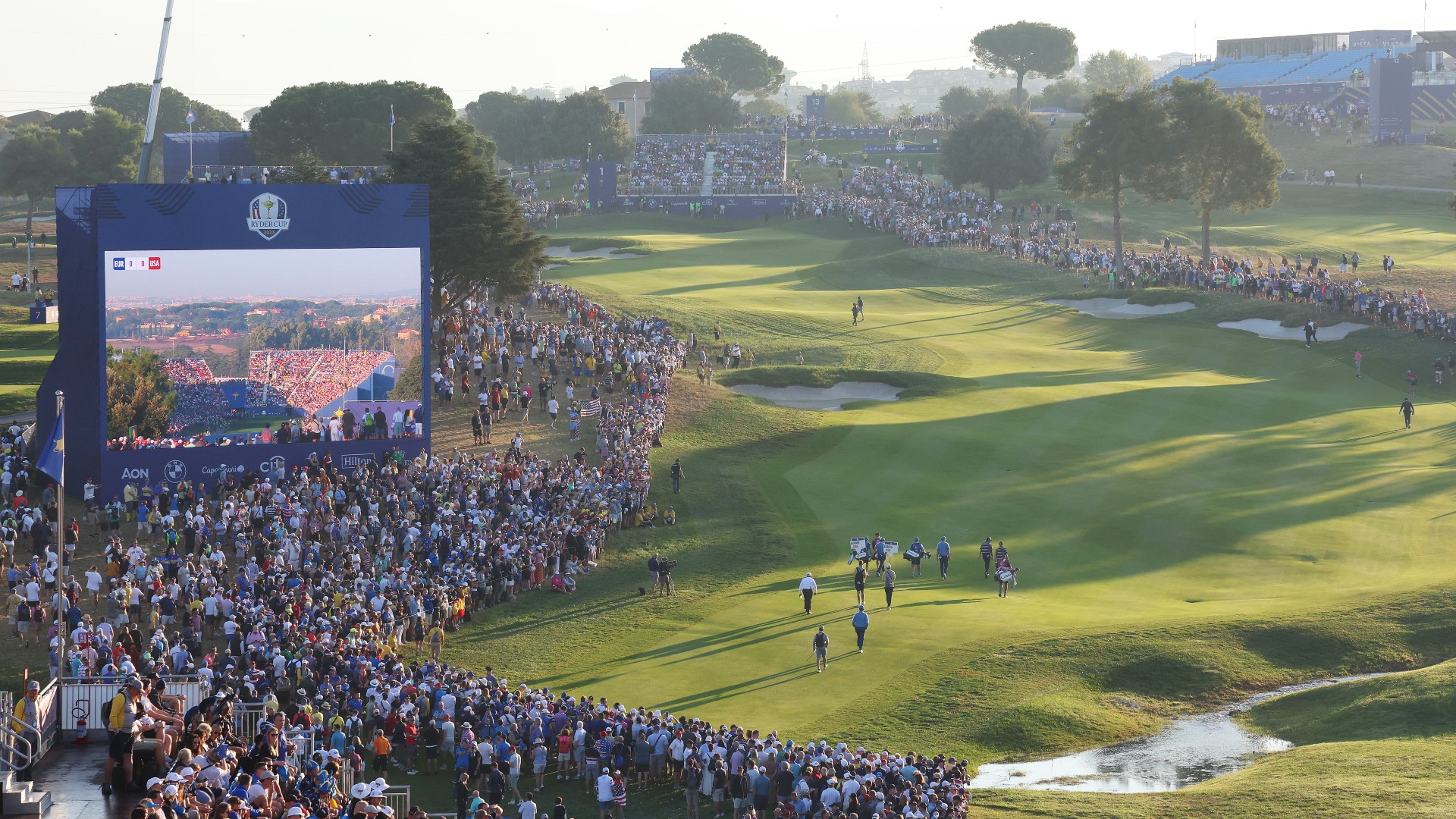 Ryder Cup, Rome, 2023 - temporary infrastructure
